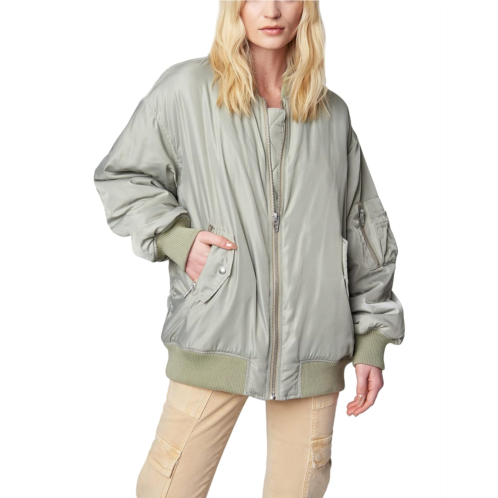 Womens Blank NYC Nylon Bomber