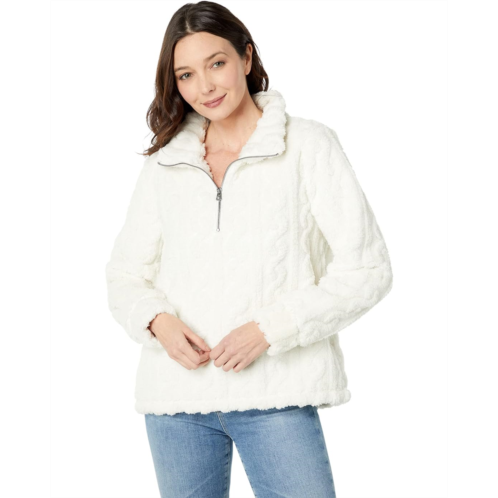Womens Dylan by True Grit Cable-Knit Dylan Pullover