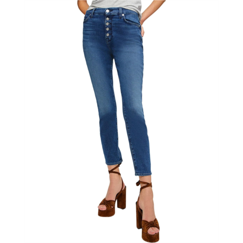 7 For All Mankind High-Waist Ankle Skinny in Peace Blue