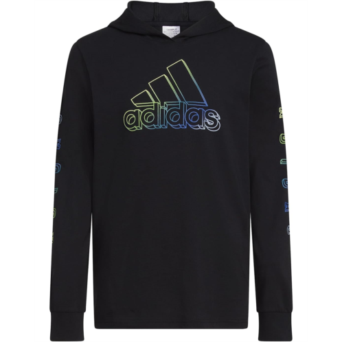 Adidas Kids Pro Lineage Hooded Tee (Toddler/Little Kids)