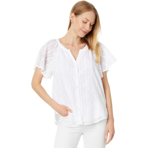 Womens Tommy Bahama Illusion Frond SS Top