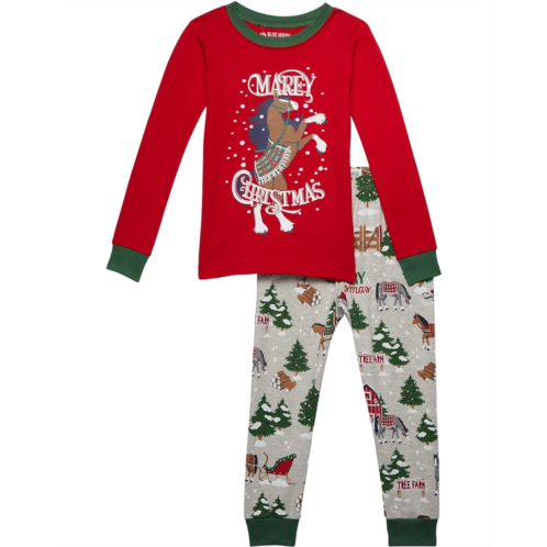 Little Blue House by Hatley Kids Country Christmas Applique Pajama Set (Toddler/Little Kids/Big Kids)