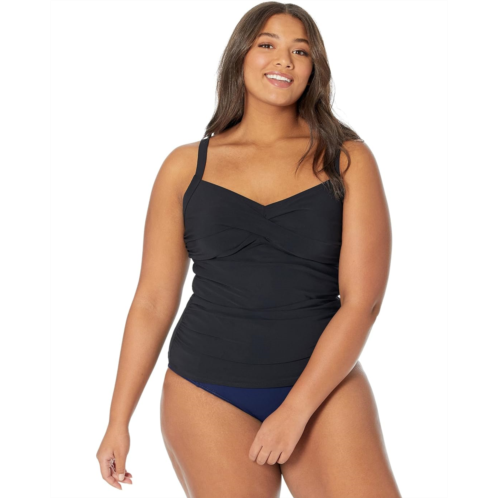 L.L.Bean Womens LLBean Slimming Swimwear Tankini Top