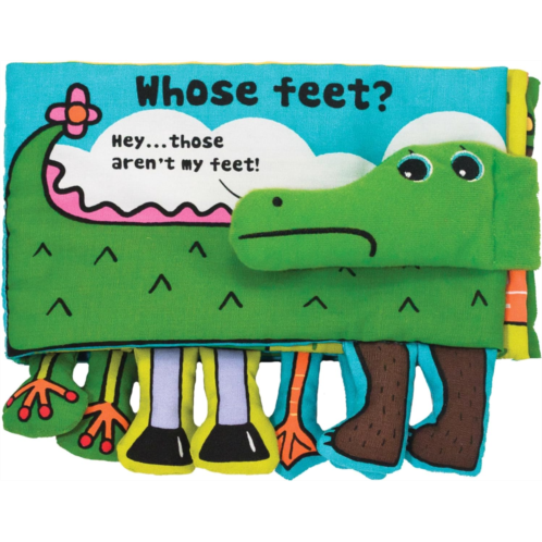 Melissa & Doug Soft Activity Baby Book - Whose Feet, 2000+ toys - 1 EA, Multi color