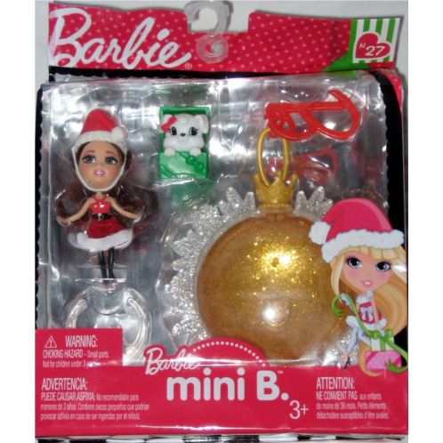 Barbie Mini B with Pet Yellow Christmas Ornament