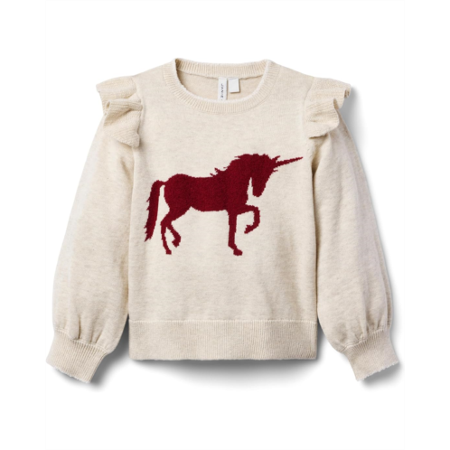 Janie and Jack Unicorn Pullover Sweater (Toddler/Little Kid/Big Kid)