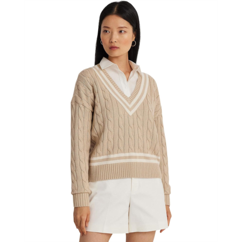 POLO RALPH LAUREN Cable-Knit Cricket Sweater