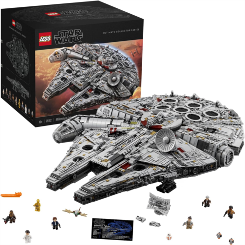 LEGO - Star Wars Millennium Falcon - 75192 - Buildable Model and Figures: Finn, Chewbacca, Lando, C-3PO, R2-D2 and Skywalker - Rise Collection - from 12 Years Old