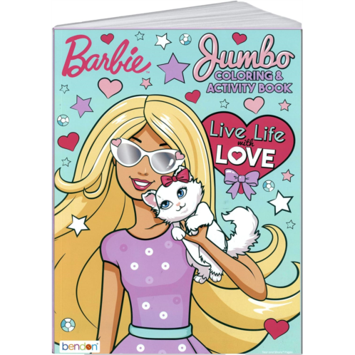 Lazy Days Barbie Live Life with Love Coloring and Activity Book - 96 Pages