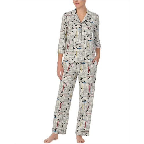 Womens Kate Spade New York Long 3/4 Sleeve PJ Set