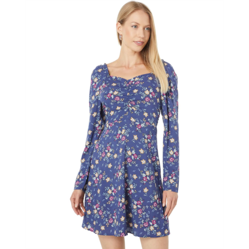 Bebe Ditsy Print Chiffon Dress