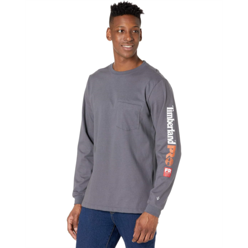 Timberland PRO FR Cotton Core Long Sleeve Pocket T-Shirt with Sleeve Logo