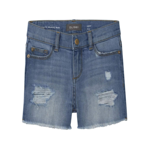 DL1961 Kids Lucy Shorts in Frost Distressed (Big Kids)