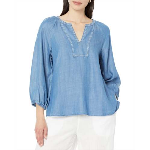 Tommy Bahama Chambray All Day 3/4 Sleeve Top