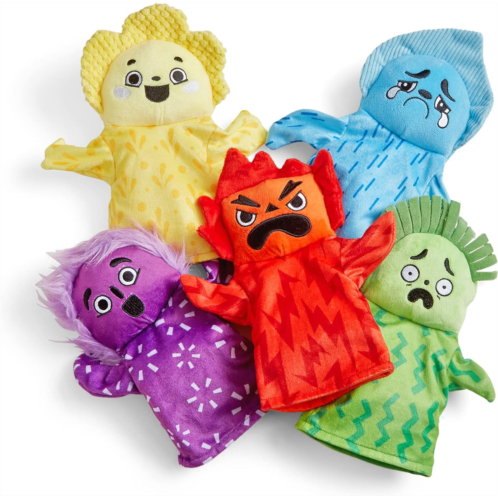 hand2mind Feelings Family Hand Puppets, Hand Puppets for Kids, Social Skills Activities, Mindfulness for Kids, Social Emotional Learning Activities, Sensory Play Therapy Toys for C