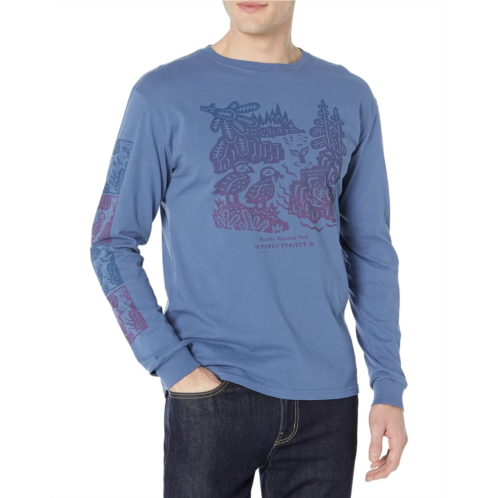 Parks Project Acadia Woodcut Long Sleeve Tee