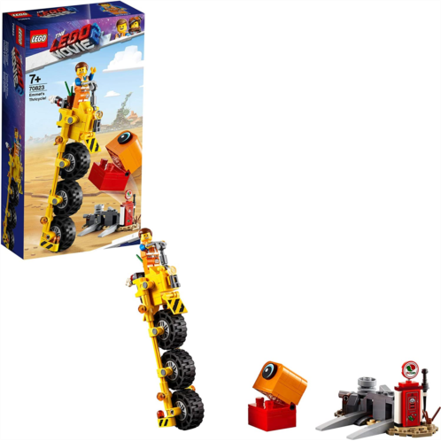LEGO THE LEGO MOVIE 2 Emmets Thricycle! 70823 Three-Wheel Toy Bicycle Action Building Kit for Kids, 2019 (173 Pieces)
