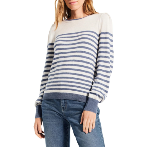 Womens NIC+ZOE Striped Femme Sleeve Sweater