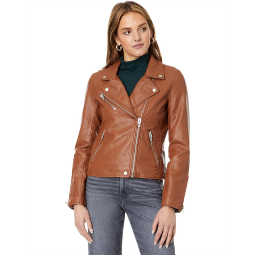 Womens Blank NYC Faux Leather Moto Jacket