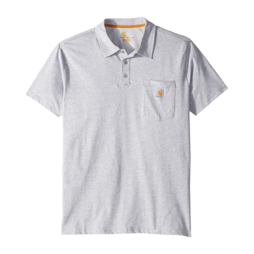 Mens Carhartt Force Cotton Delmont Pocket Polo