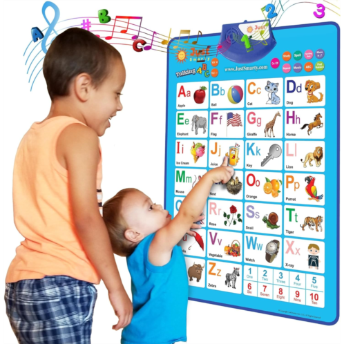 Just Smarty Alphabet Wall Chart for Toddlers 1-3 ABCs & 123s Kids Learning Toy Educational Gift for Toddler Ages 1 2 3 4 5 Speech Therapy Toys for Toddlers 1-3 Autism Toys for Todd