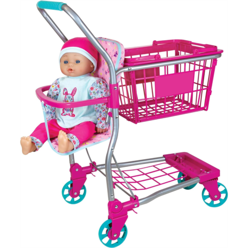 Lissi Shopping Cart with 16 Baby Doll