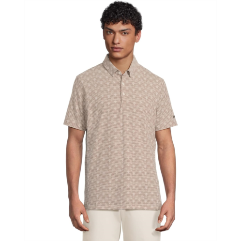 Adidas Golf Go-To Printed Stripe Golf Polo Shirt