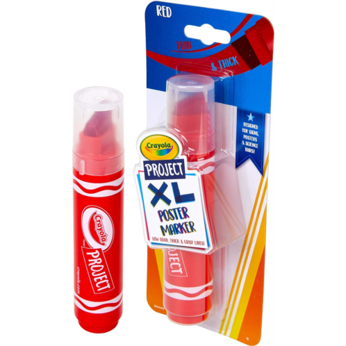 Crayola Project: XL Poster Marker, Red Single ct, Multi