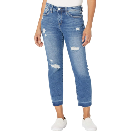 Jag Jeans Carter Girlfriend Crosshatch Denim Jeans