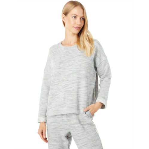 Splendid Dolan Textured Nubby Terry Pullover Sweatshirt