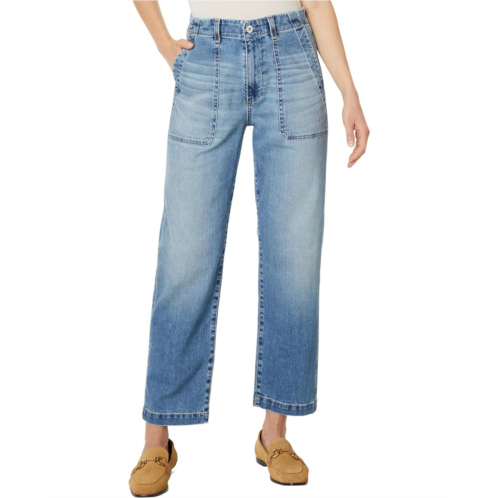 Womens AG Jeans Analeigh High Rise Straight Utility Crop