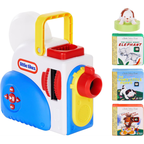 Little Tikes Story Dream Machine Starter Set, Storytime, Books, Little Golden Book, Audio Play, The Poky Little Puppy Character, Nightlight, Toy Gift for Toddlers and Kids Girls Bo