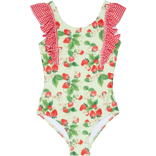 Seafolly Kids Strawberry Sunday Vertical Ruffle One-Piece (Infant/Toddler/Little Kids)