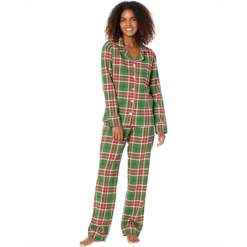 Little Blue House by Hatley Country Christmas Plaid Flannel Pajama Set