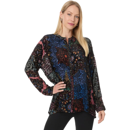 Womens Johnny Was Audrey Oversized Burnout Shirt