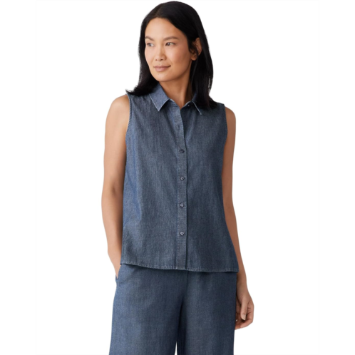 Womens Eileen Fisher Classic Collar Shirt