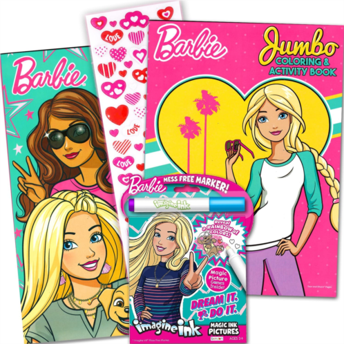 Bendon Barbie Coloring Books Activity Super Set Bundle with Imagine Ink Coloring Book, Stickers and More (Barbie Party Supplies)