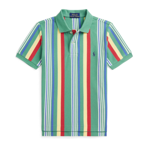 Polo Ralph Lauren Kids Striped Cotton Mesh Polo Shirt (Toddler/Little Kid)