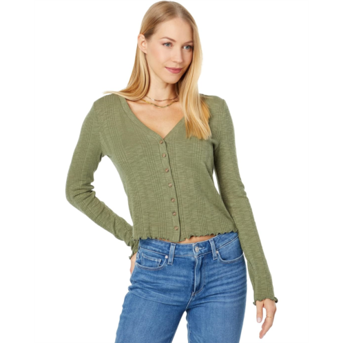 Lucky Brand Long Sleeve Knit Cardi Top