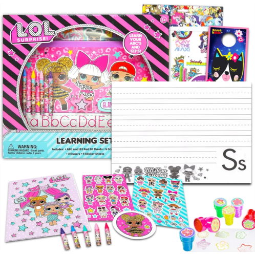L.O.L. Surprise! LOL Surprise Learning Set for Girls, Kids ~ LOL Surprise School Supplies Bundle LOL Writing Pad, Stampers, Stickers, and More (LOL Surprise School Set)