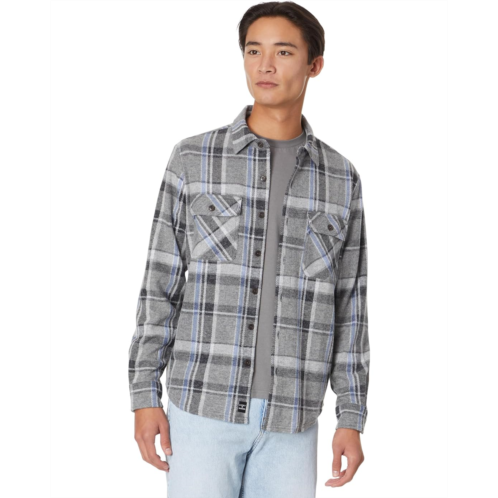 Mens Lucky Brand Plaid Brushed Knit Long Sleeve Shirt