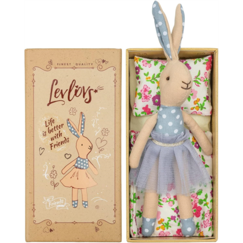 LEVLOVS Easter Bunny Ballerina Bunny Doll Mouse in a Matchbox and Friends Toy Baby Registry Gift