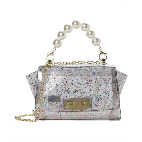 Zac Zac Posen Eartha Small Chain Shoulder - Clear Glitter Rainbow