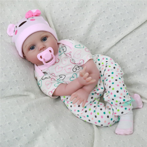 CHAREX Reborn Baby Dolls-22 Inches Lifelike Baby Doll Girl with Soft Reborn Dolls Body That Look Real for Age 3+