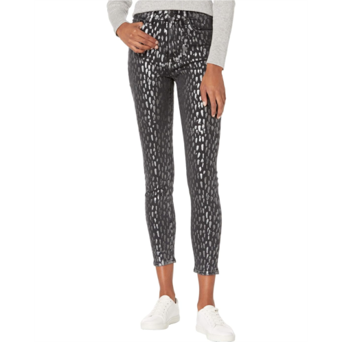 7 For All Mankind The High-Waist Skinny in Foil Snow Leopard