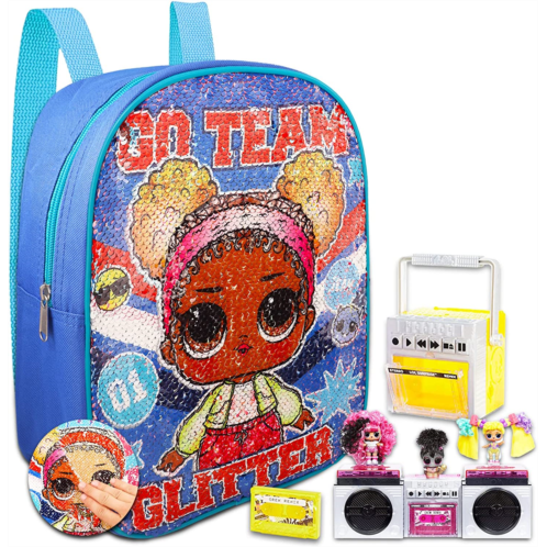 L.O.L. Surprise! LOL Surprise Mini Backpack and Blind Bag for Kids - Bundle with 12 Mini LOL Surprise Backpack with Reversible Sequins for Girls Plus Mystery Toy LOL Doll Backpack Set