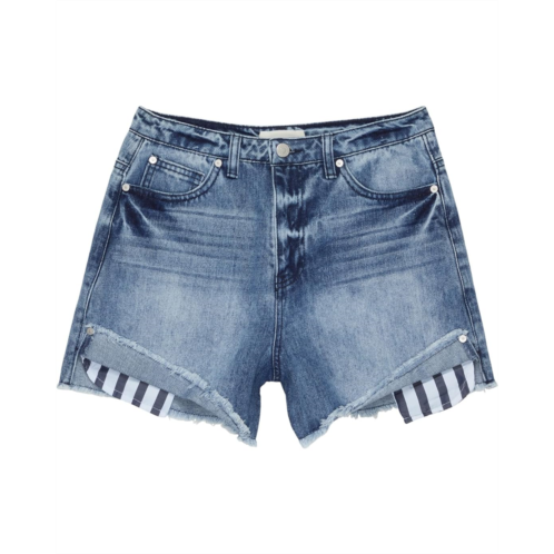 HABITUAL girl Five-Pocket Shorts w/ Fringe (Big Kids)