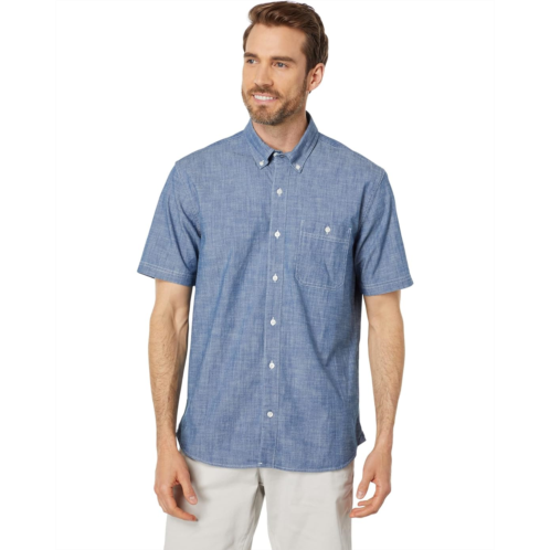 L.L.Bean Mens LLBean Comfort Stretch Chambray Shirt Short Sleeve Traditional Fit