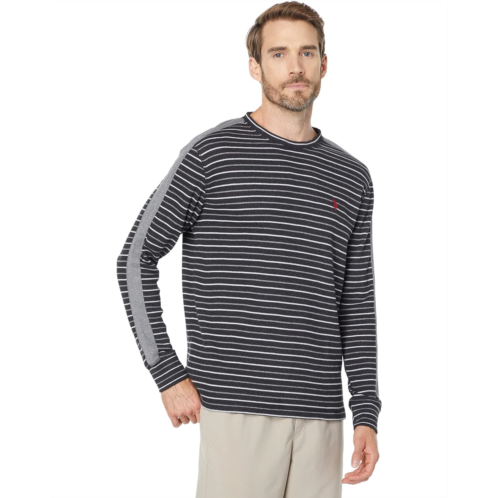 U.S. POLO ASSN. Long Sleeve Stripe Thermal Crew Neck Shirt