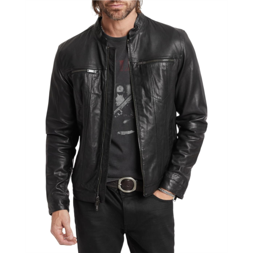 Mens John Varvatos BRANDO BAND COLLAR JACKET